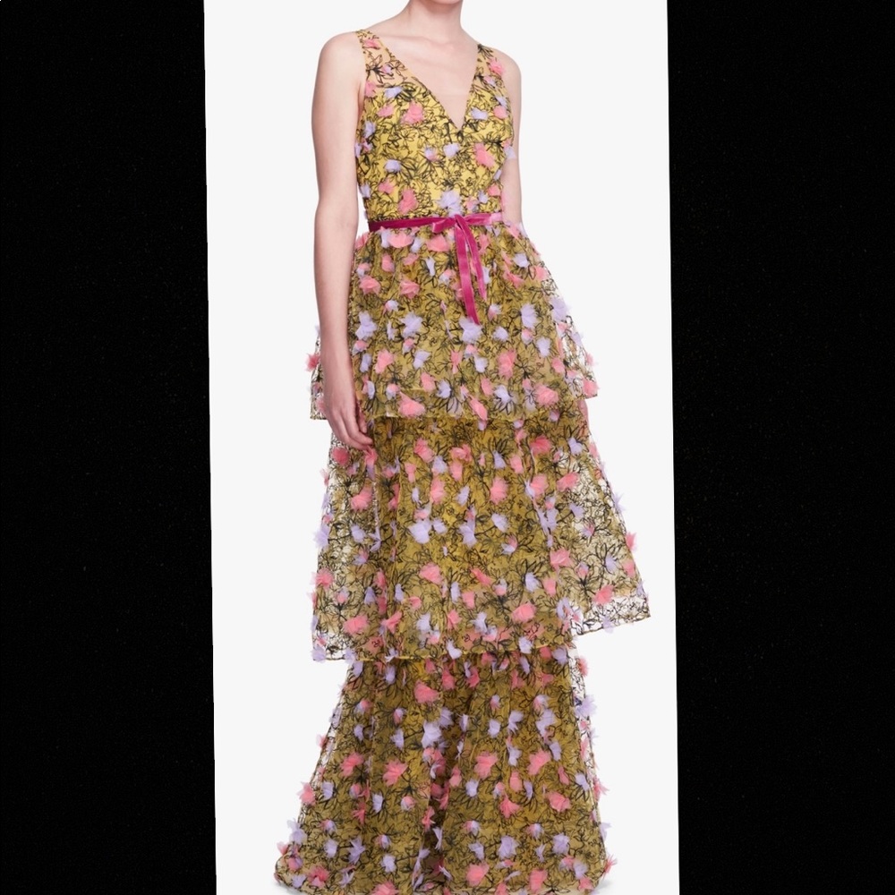 Marchesa 3-tier tulle gown